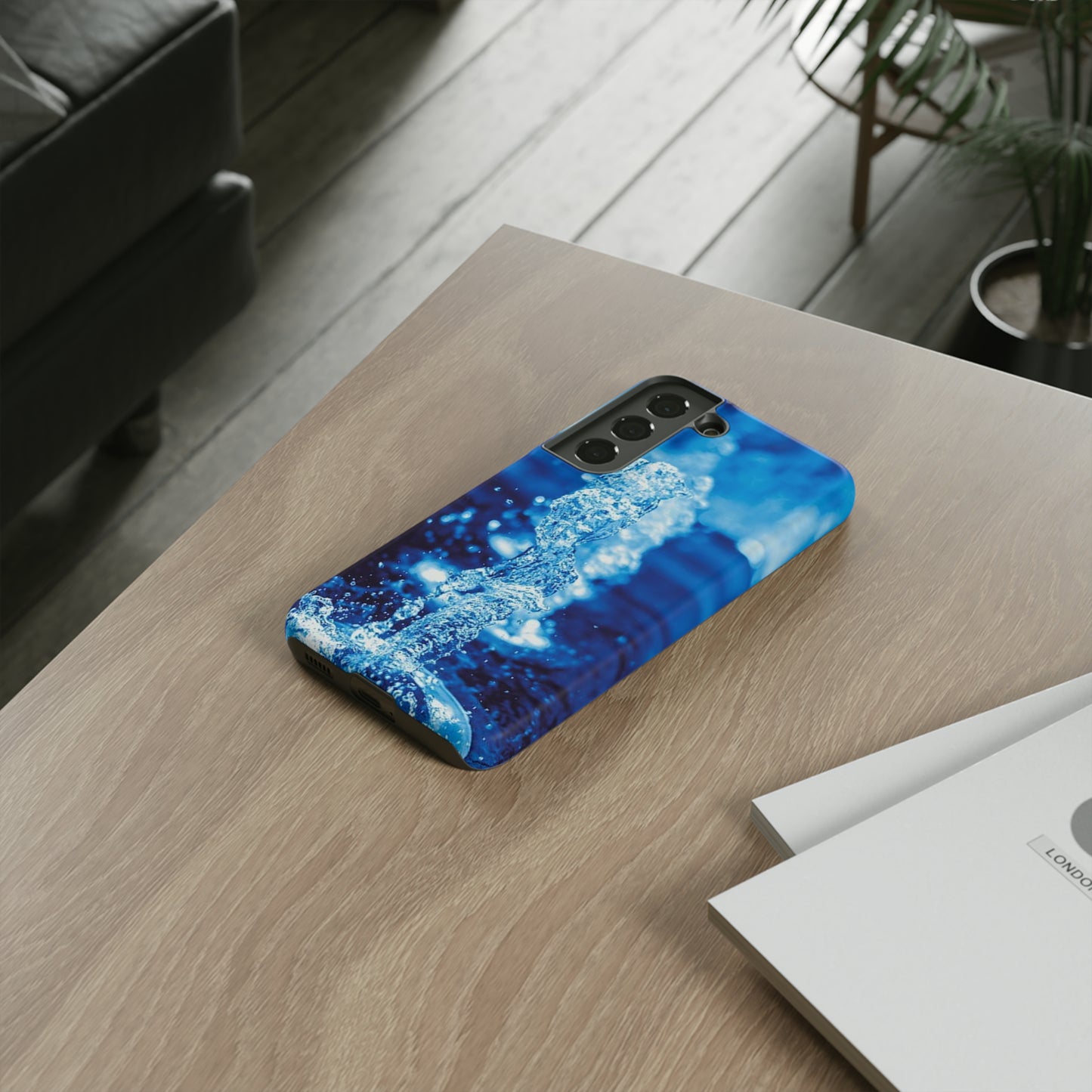 Samsung Case, Blue Splash (Samsung S10 - Samsung S23)