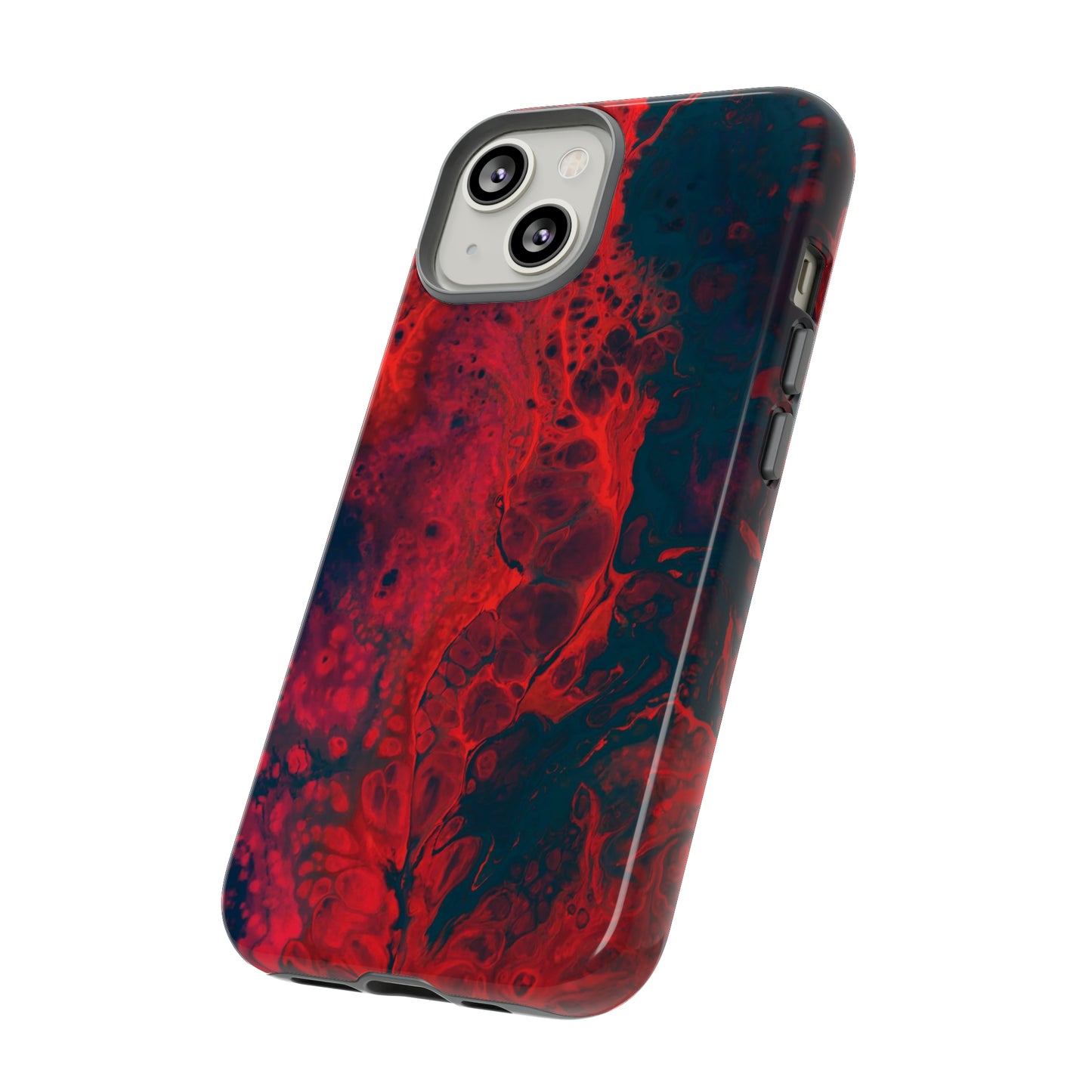 iPhone Cases, Red Waves (iPhone 8 - iPhone 15)