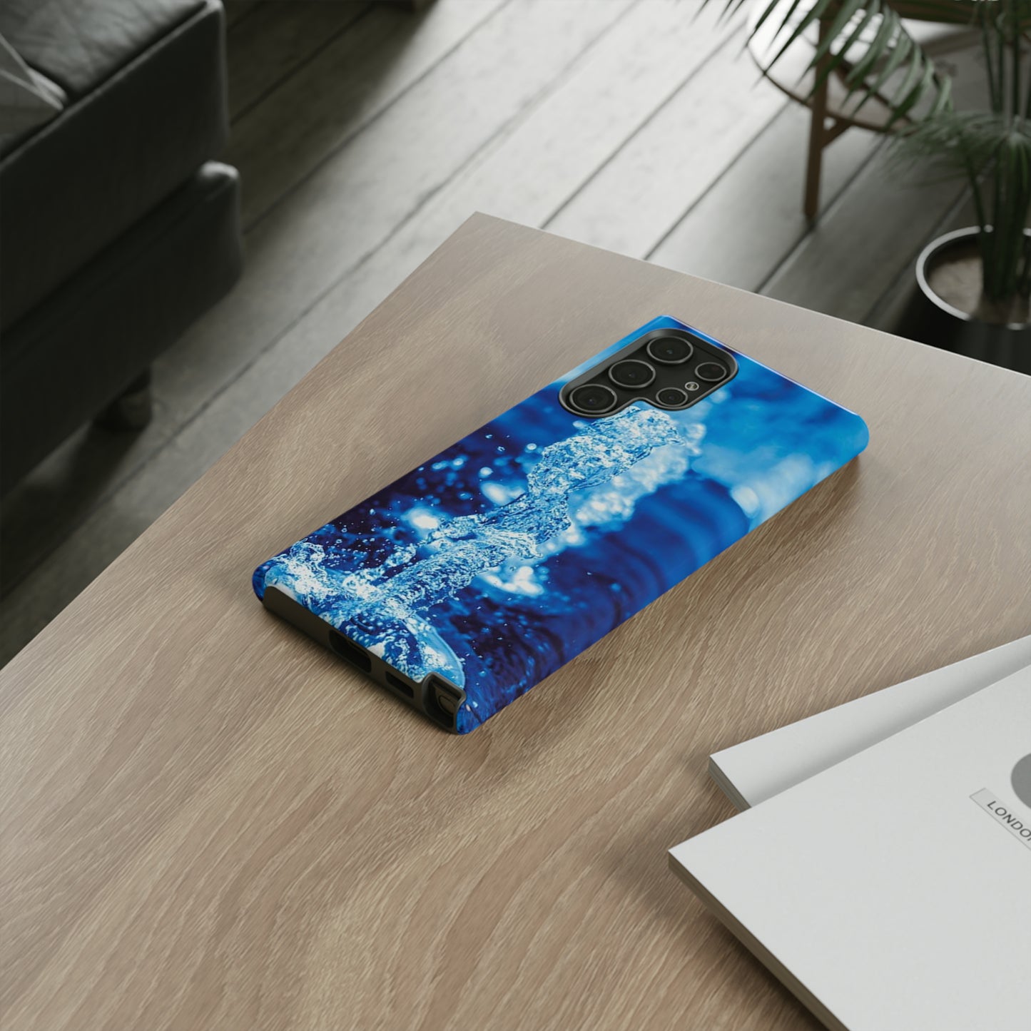 Samsung Case, Blue Splash (Samsung S10 - Samsung S23)