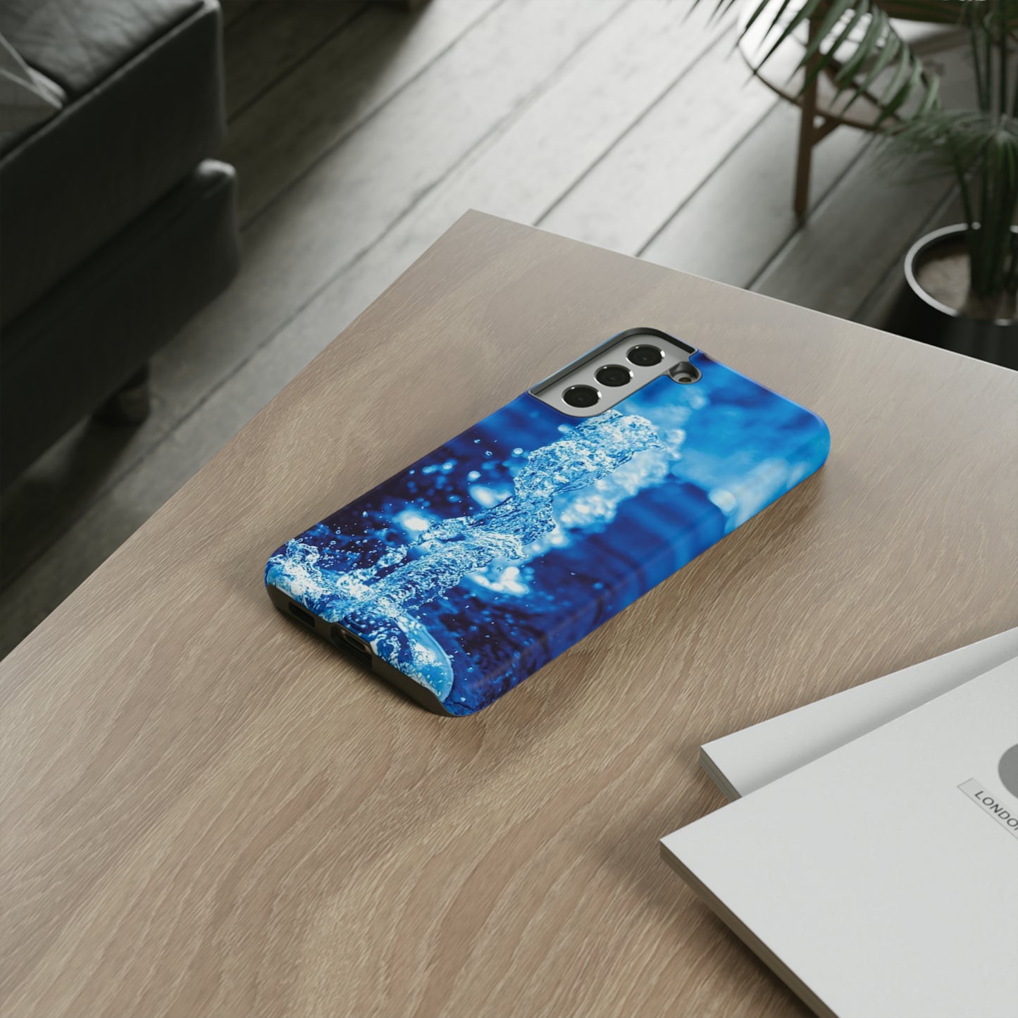 Samsung Case, Blue Splash (Samsung S10 - Samsung S23)