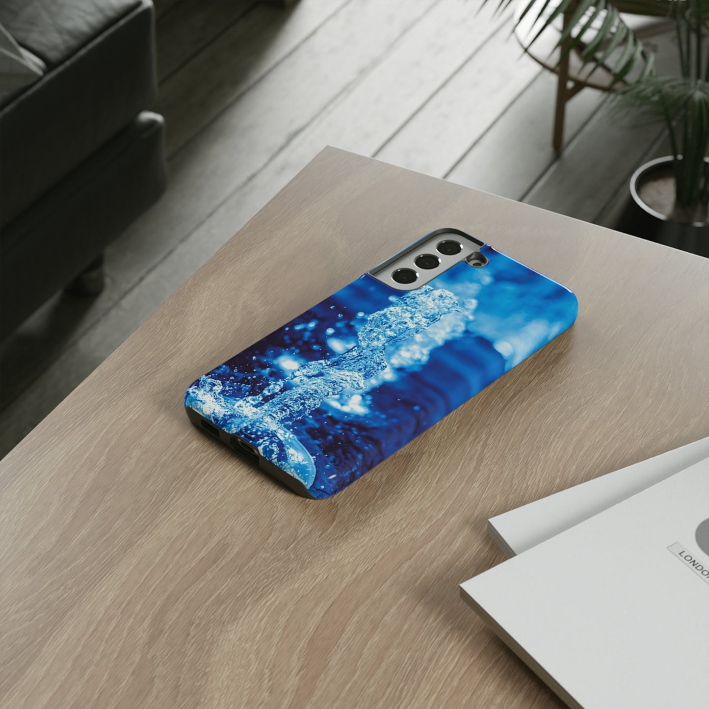 Samsung Case, Blue Splash (Samsung S10 - Samsung S23)