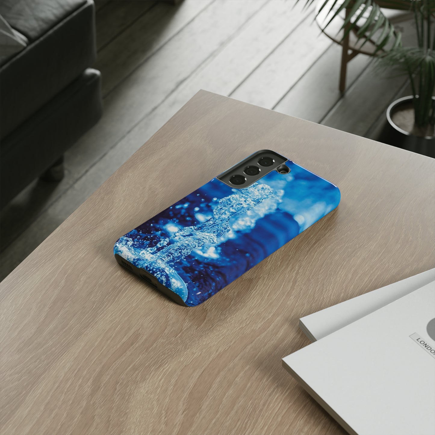 Samsung Case, Blue Splash (Samsung S10 - Samsung S23)