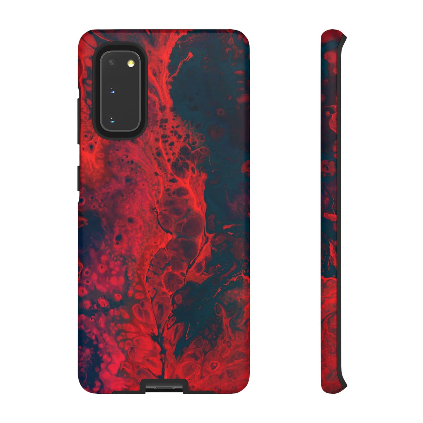 Samsung Case, Red Waves (Samsung S10 - Samsung S23)