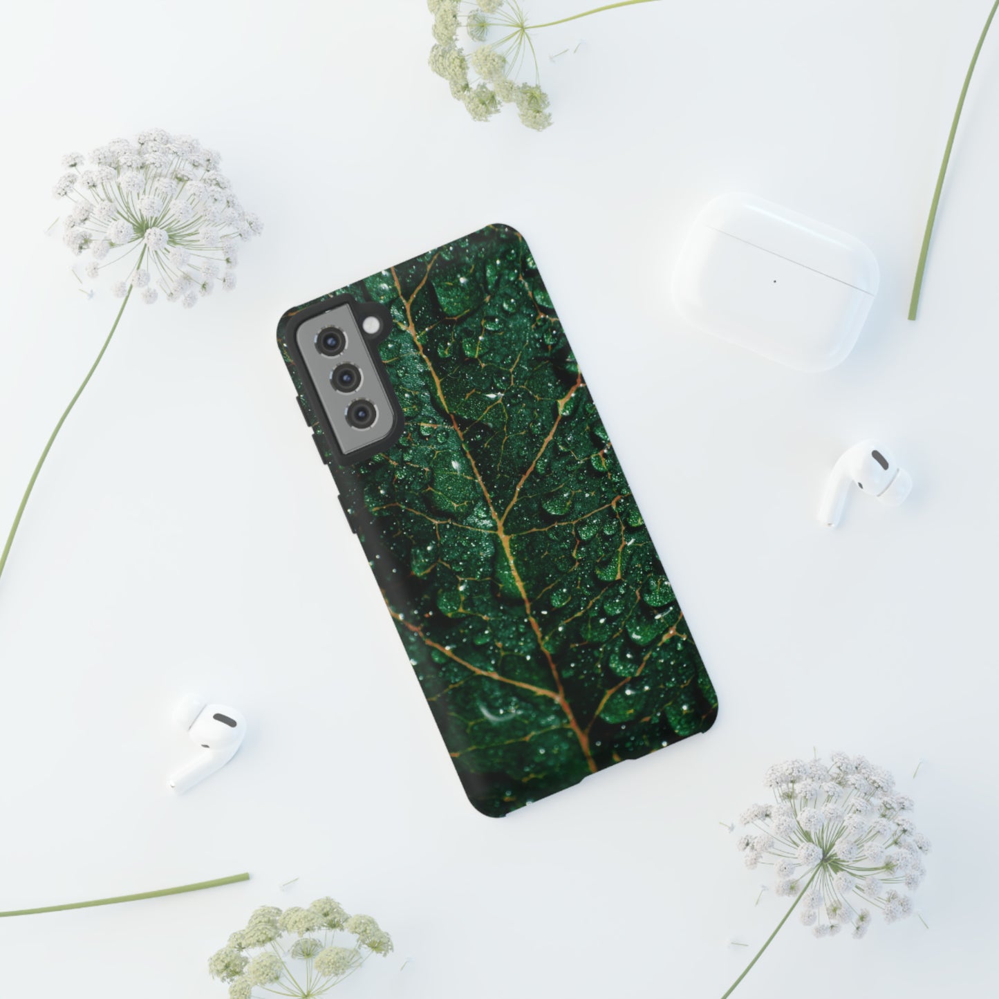 Samsung Case, Wet Leaf (Samsung S10 - Samsung S23)