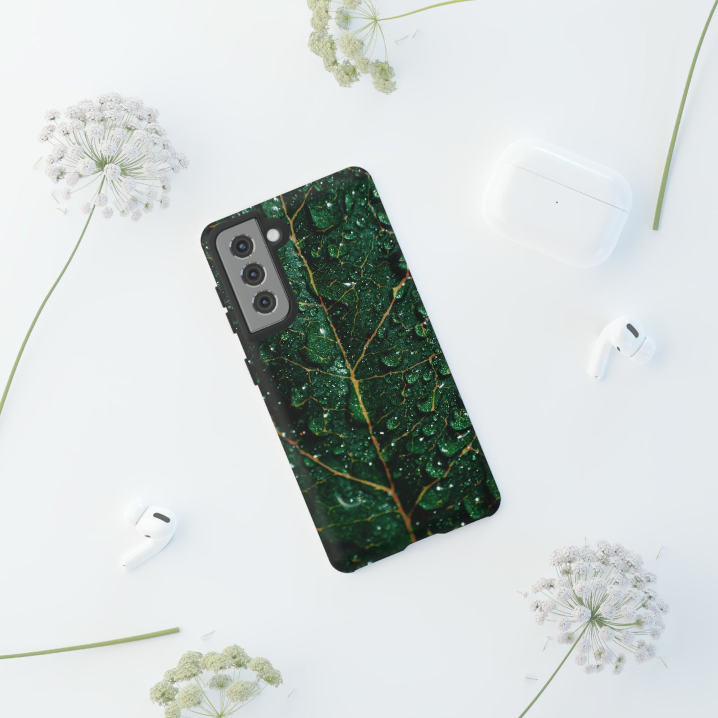 Samsung Case, Wet Leaf (Samsung S10 - Samsung S23)