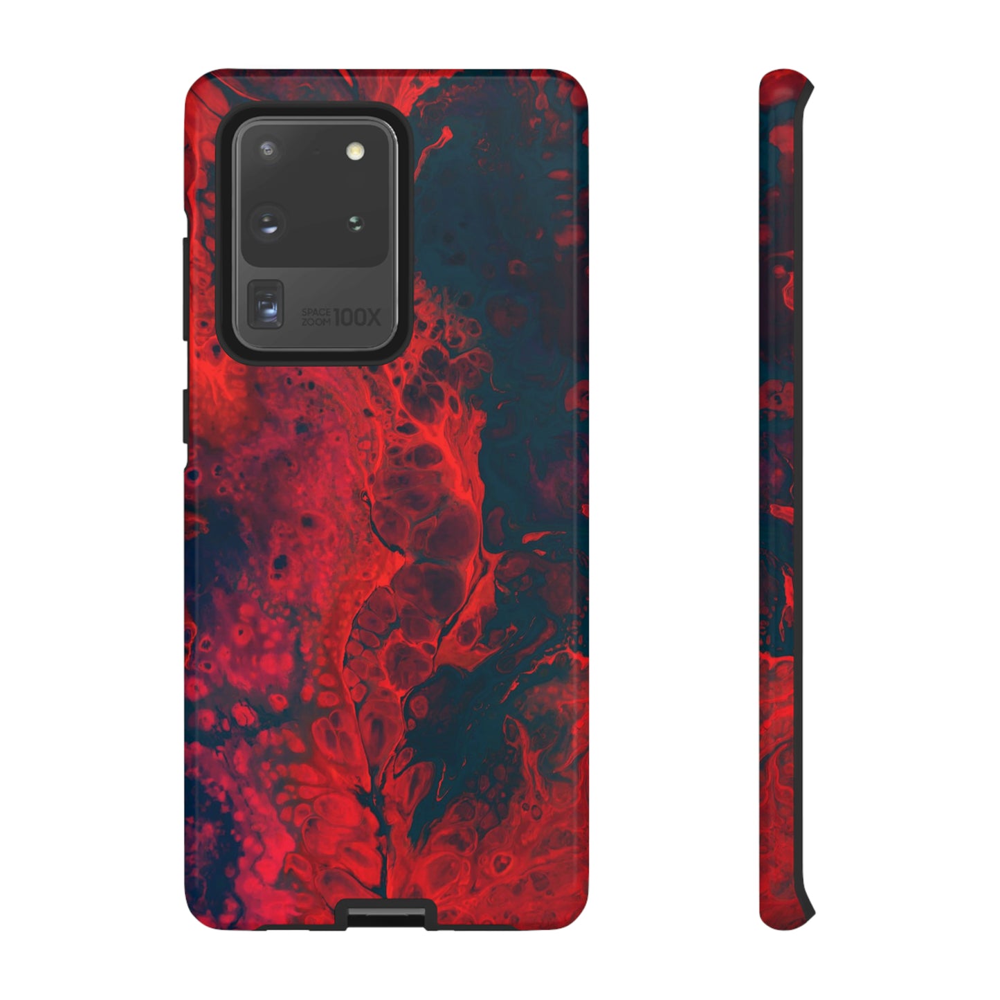 Samsung Case, Red Waves (Samsung S10 - Samsung S23)