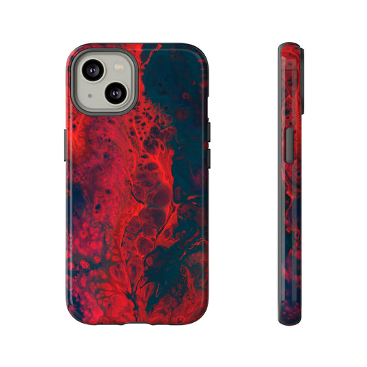 iPhone Cases, Red Waves (iPhone 8 - iPhone 15)