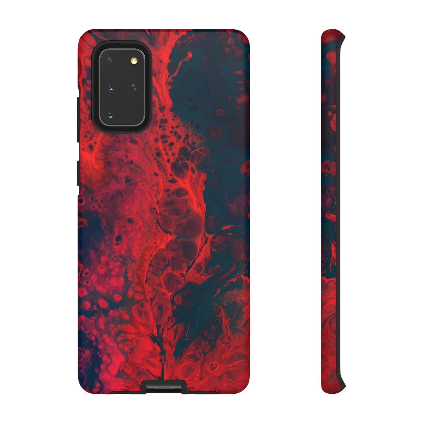 Samsung Case, Red Waves (Samsung S10 - Samsung S23)