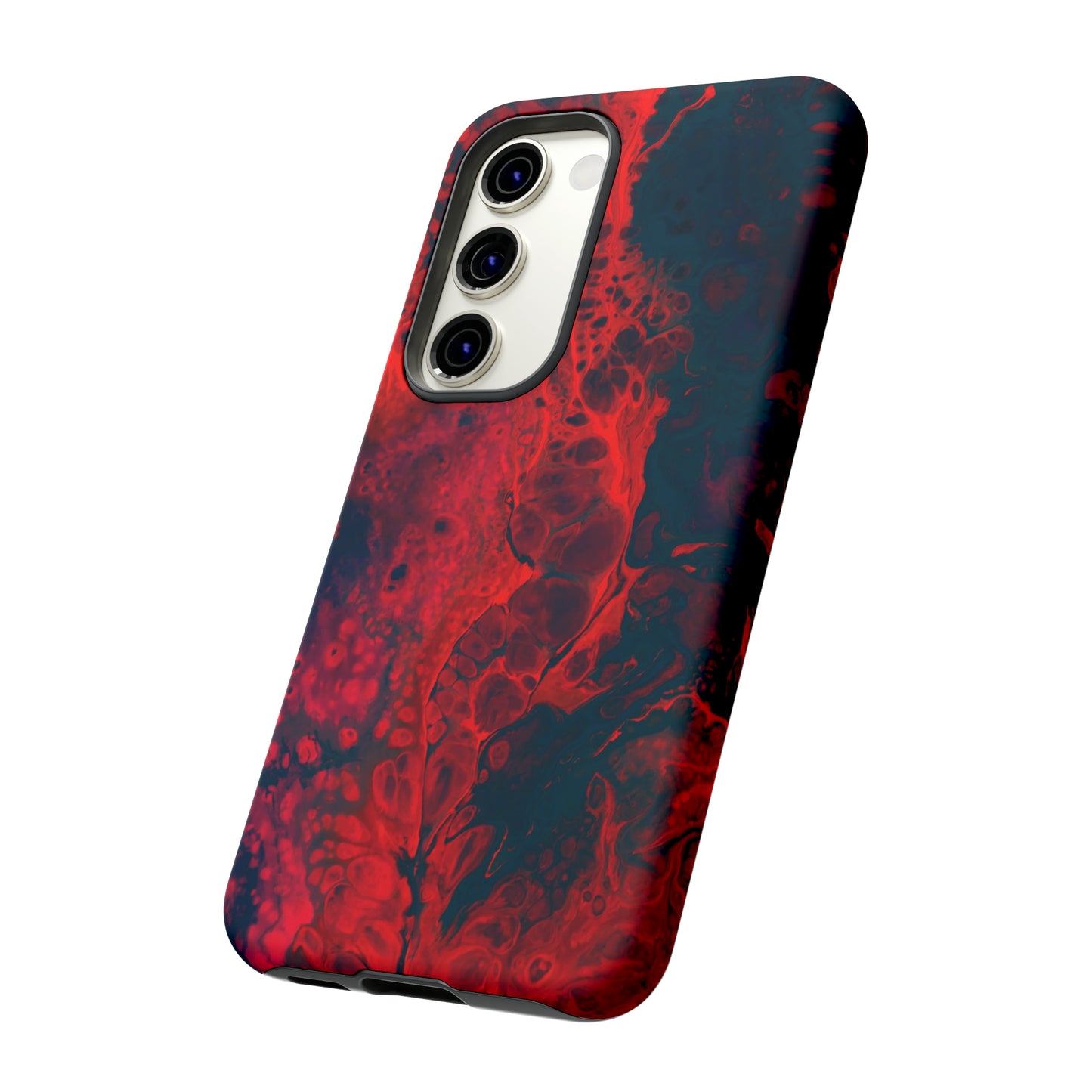 Samsung Case, Red Waves (Samsung S10 - Samsung S23)