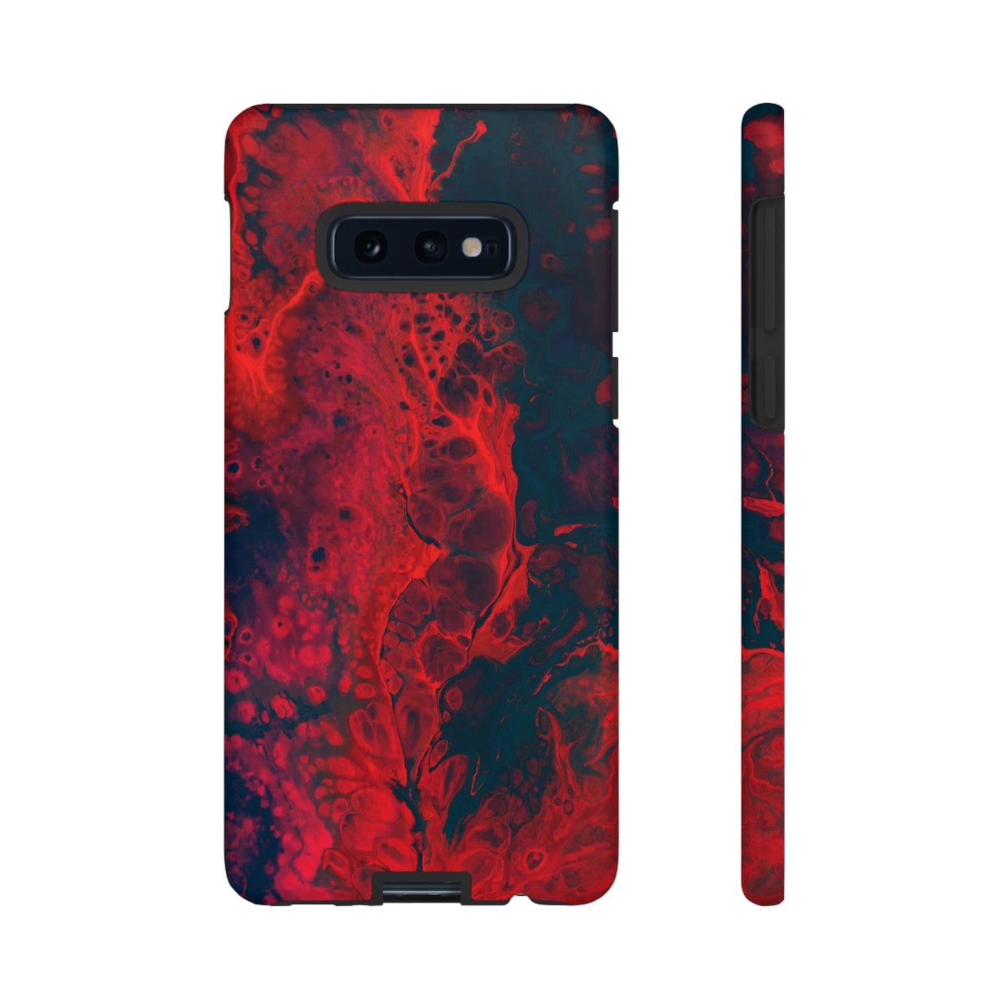 Samsung Case, Red Waves (Samsung S10 - Samsung S23)