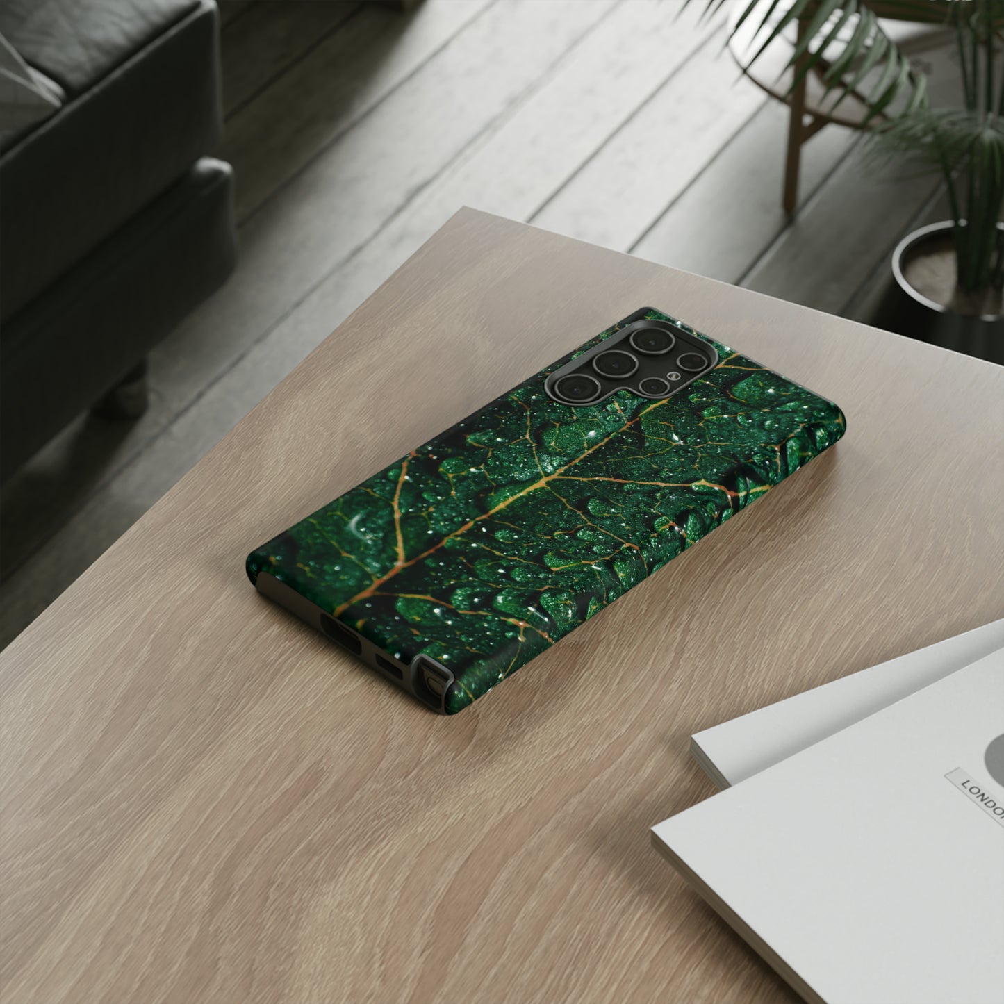 Samsung Case, Wet Leaf (Samsung S10 - Samsung S23)