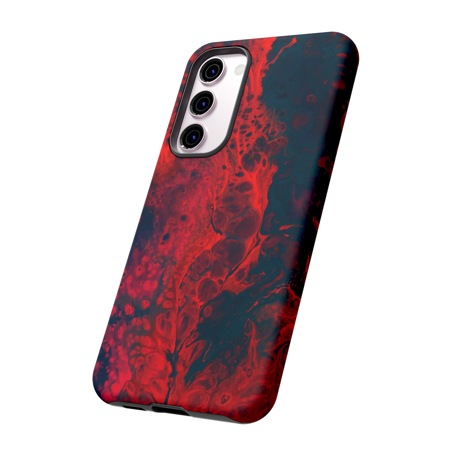 Samsung Case, Red Waves (Samsung S10 - Samsung S23)