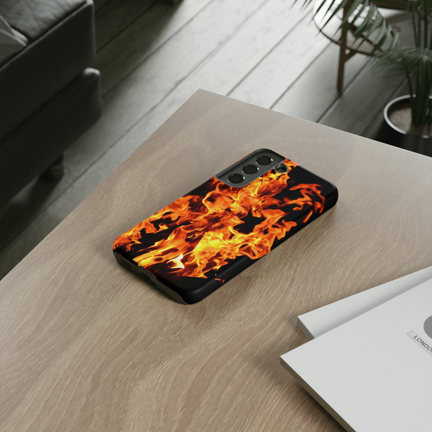 Samsung Case, Flames (Samsung S10 - Samsung S23)