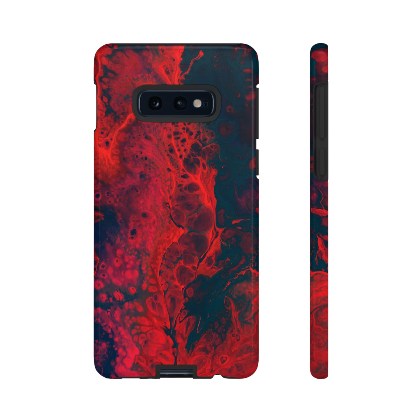 Samsung Case, Red Waves (Samsung S10 - Samsung S23)